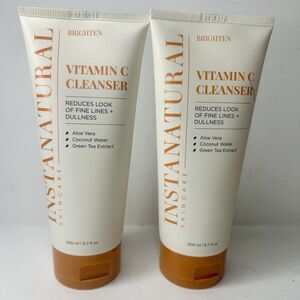 InstaNatural Vitamin C Facial Cleanser  6.7oz Brightening For Dullness Green Tea